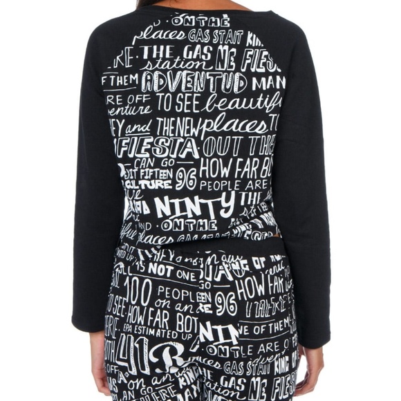 Graffiti Print French Terry Top and Joggers - Picture 2 of 10